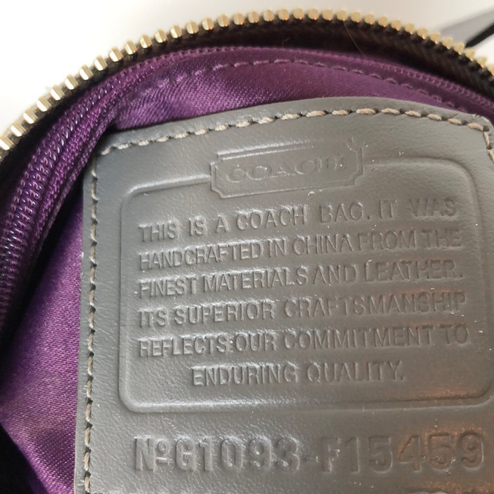 Coach Pieced Patchwork Leather Suede Shoulder Bag - image 5